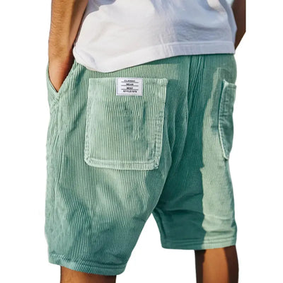 Henry Stijlvolle Ribfluwelen Korte Broek