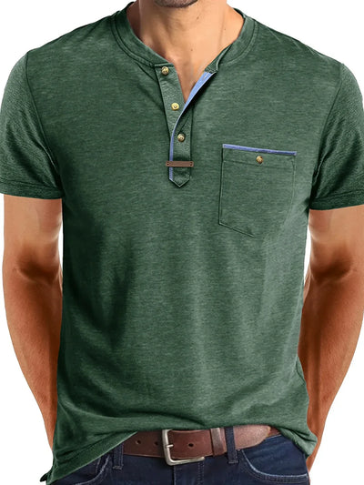 Bas - Vintage Hals T-shirt
