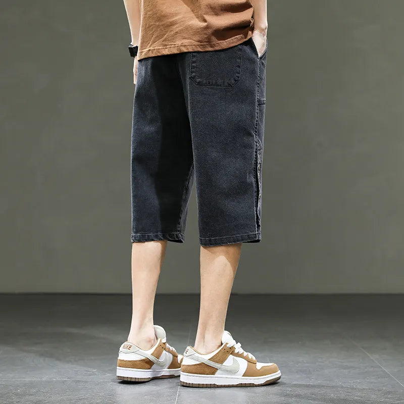 Division™ | Denim Short met Afgeronde Zoom