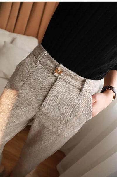 Bram - Elegante wollen maatwerkbroek