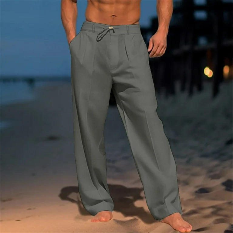 Nathan™ - Katoenen effen broek