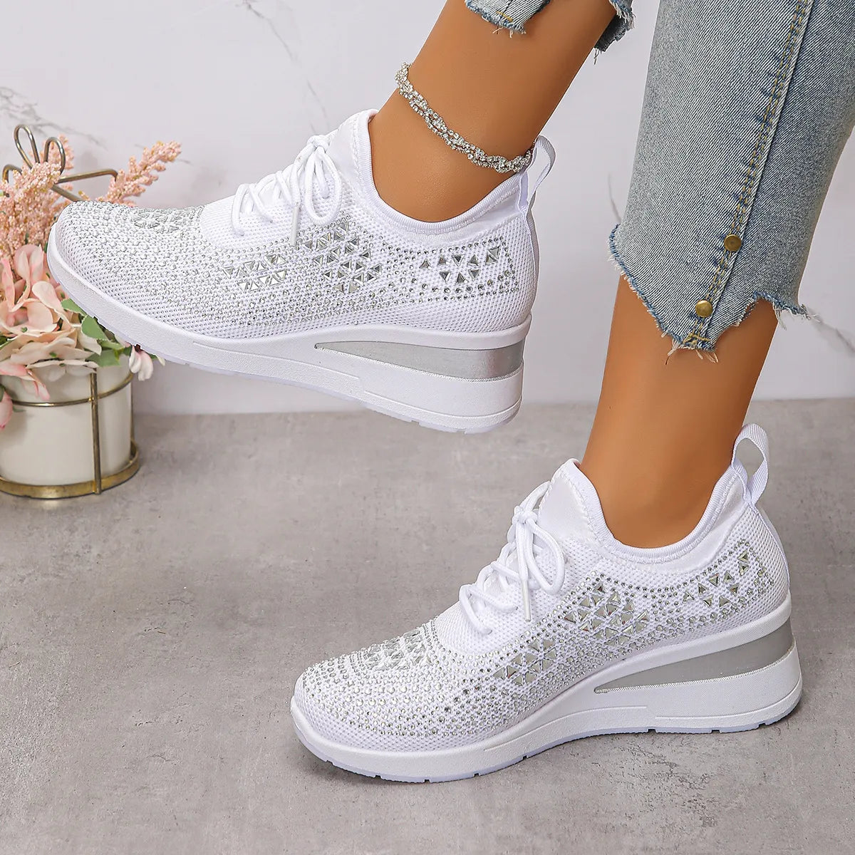 Mira - Casual schoenen met strass