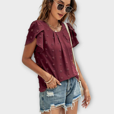 De perfecte polkadotblouse