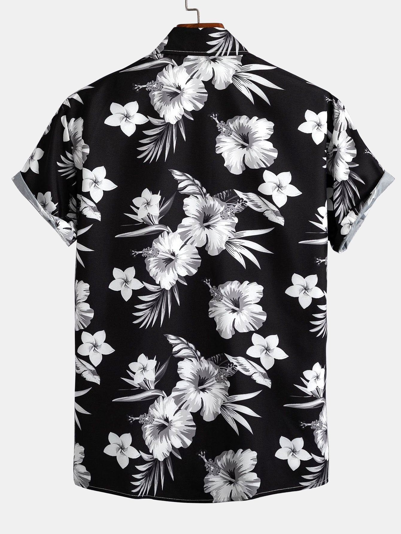 Set met tropische bloemenprint
