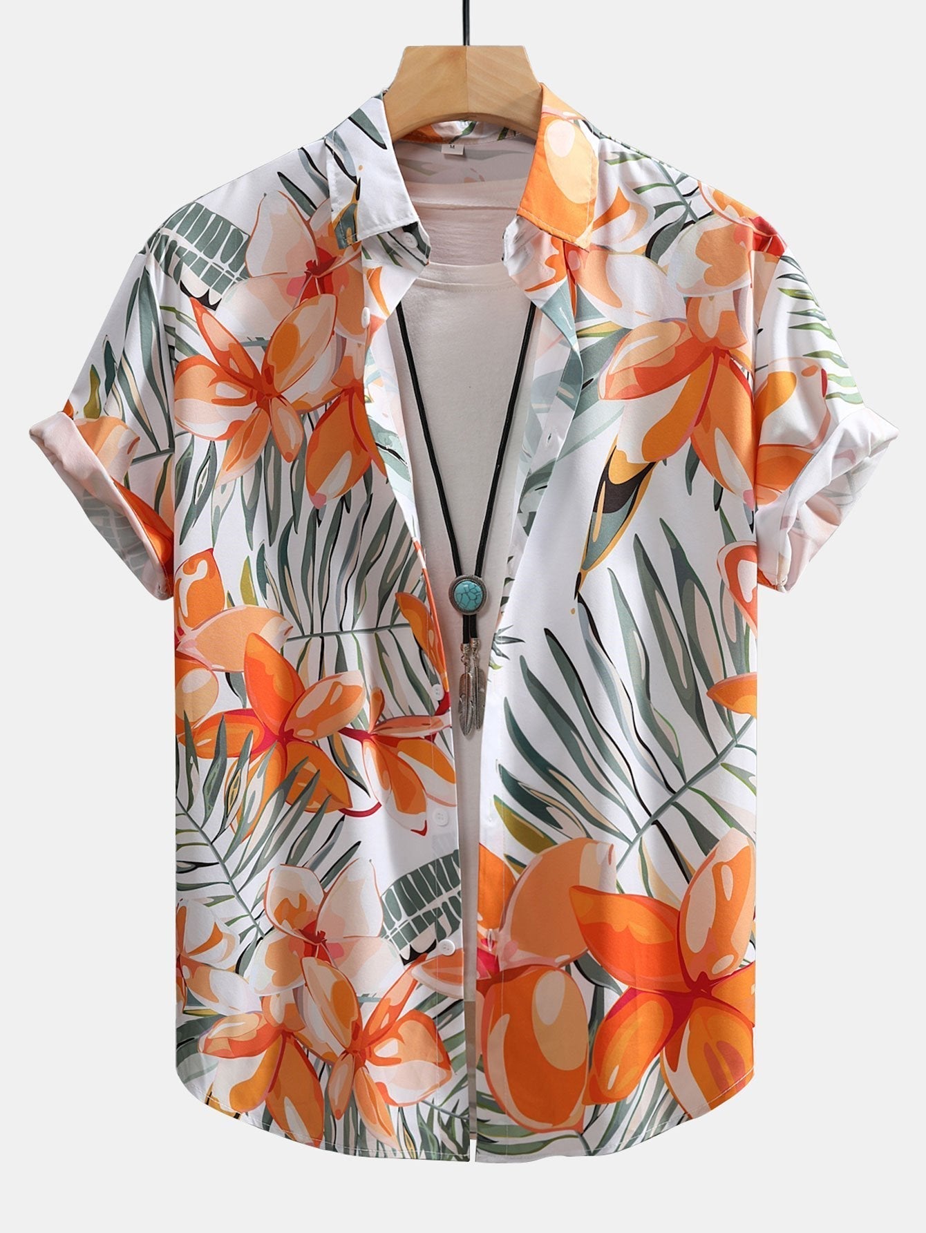 Set met bloemenplantenprint