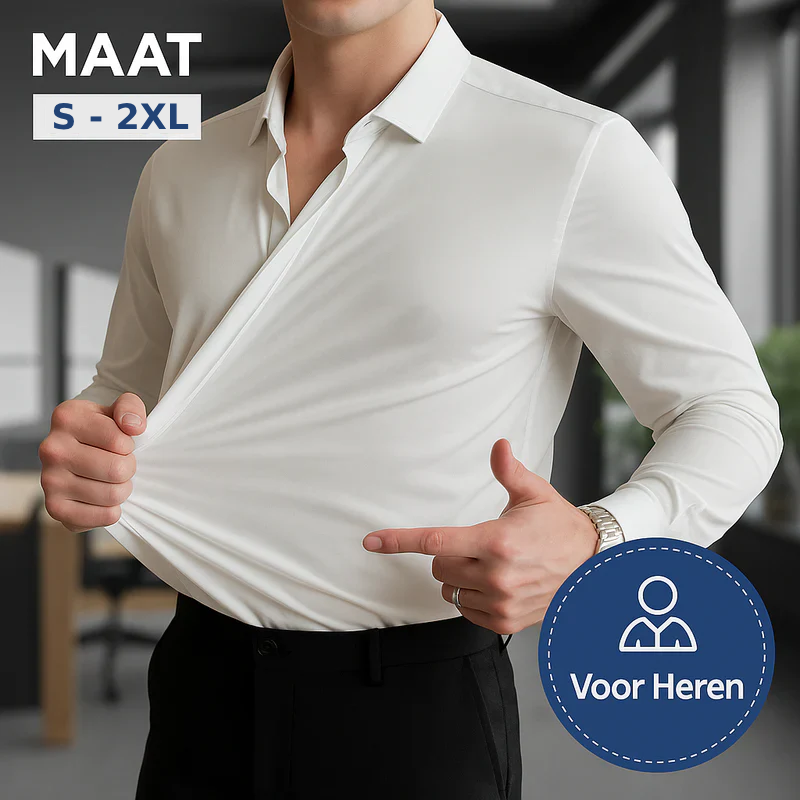 Dirk - Kreukvrij stretchoverhemd voor heren