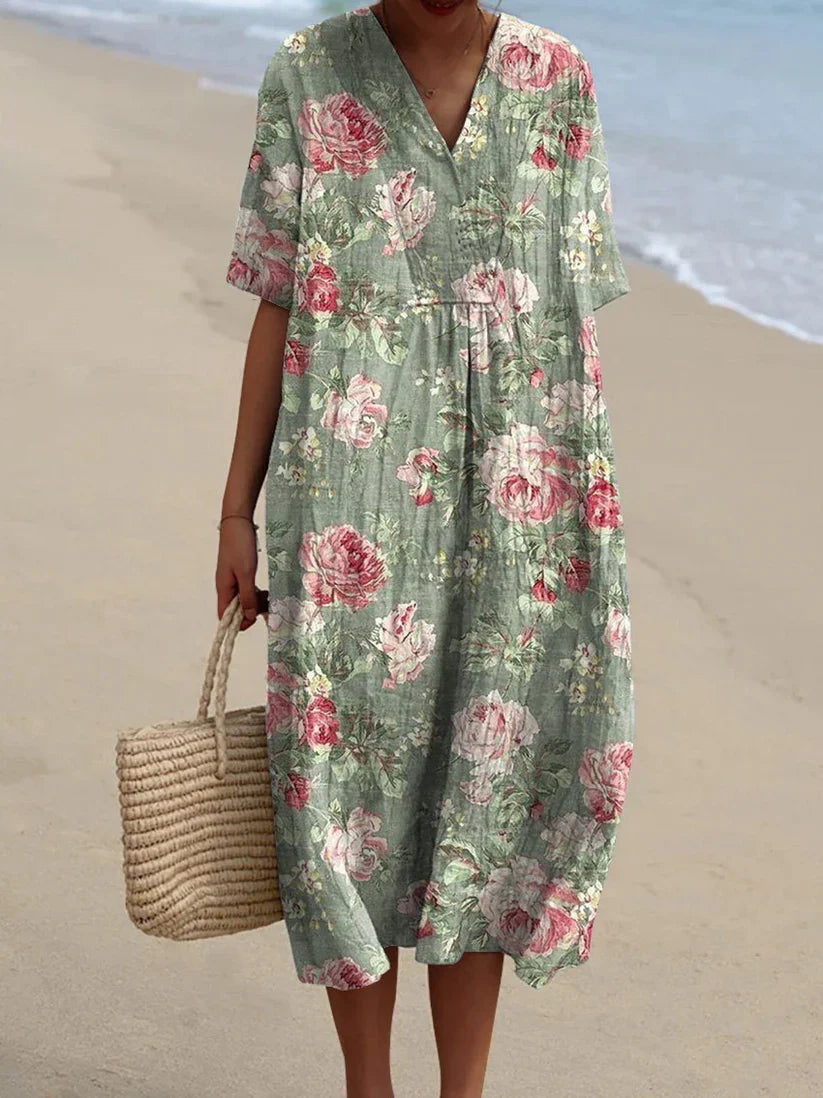 Lina™ - Vintage Bloemenjurk