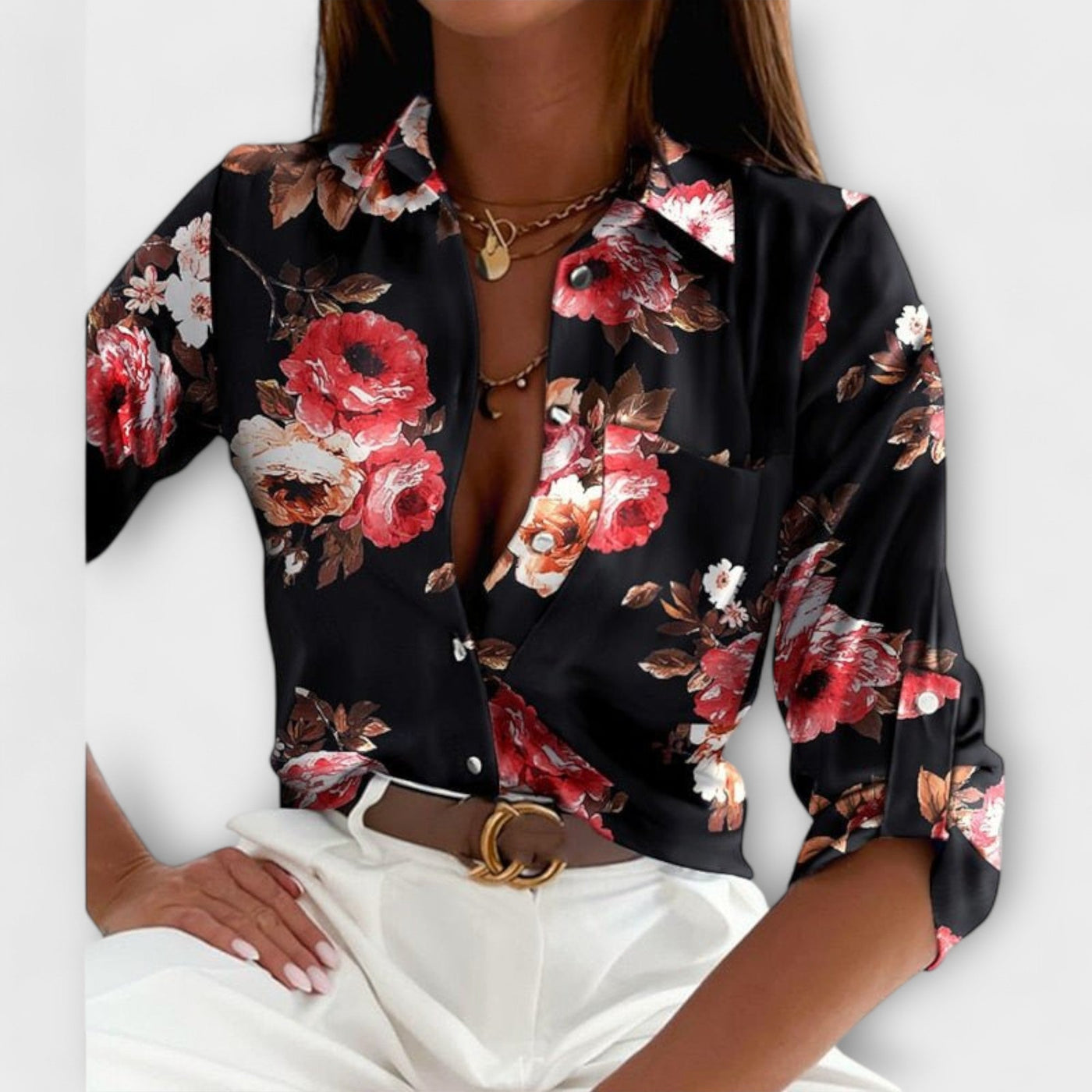 Blouse met Klassieke Kraag